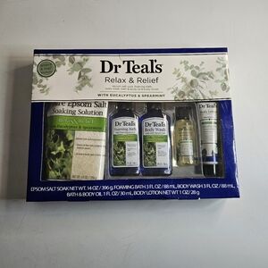 Dr. Teal's  Relax & Relief with Eucalyptus and Spearmint Bath Set...NEW